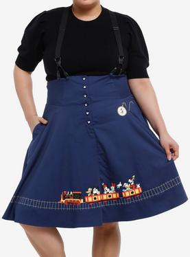 Her Universe Disney Mickey Mouse And Friends Train Retro Skirtall Plus Size Her Universe Exclusive, , hi-res